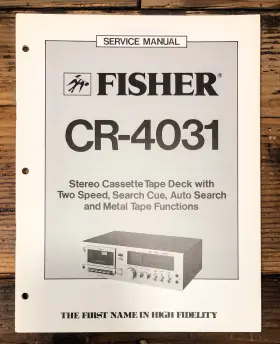 CR-4031 FISHER Cassette Service Manual