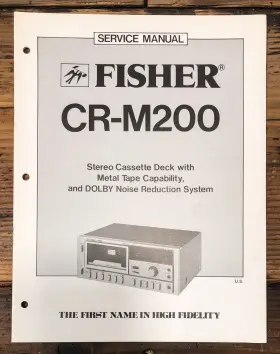CR-M200 FISHER Cassette Service Manual