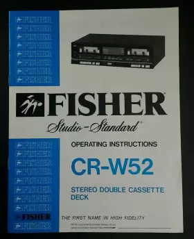 CR-W52 FISHER Manual Operating Dual #2