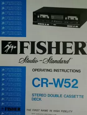 CR-W52 FISHER Manual Operating Dual