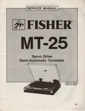 MT-25 FISHER Turntable Service Manual