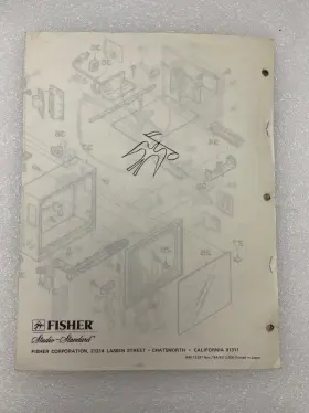 PC-320 FISHER Television Stereo Service Repair Manual Monitor #2