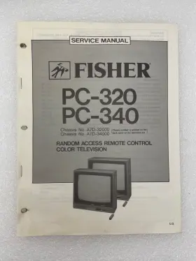 PC-320 FISHER Television Stereo Service Repair Manual Monitor