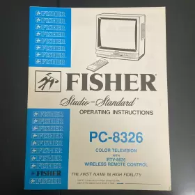 PC-8326 FISHER Manual Television Remote