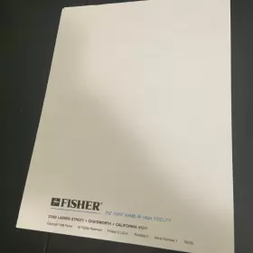 RA-8262-2 FISHER Service Manual Cabinet #2