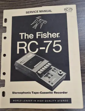 RC-75 FISHER Cassette Recorder Service Manual