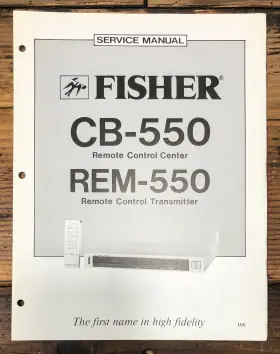 REM-550 FISHER Remote Control Service Manual