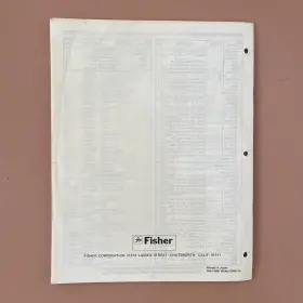 SC-310 FISHER Stereo Composer Service Manual Boombox #2