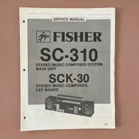 SC-310 FISHER Stereo Composer Service Manual Boombox