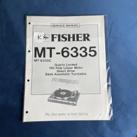 WM-4363 FISHER Service Manual Drive Turntable
