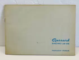 Garrard Synchro-lab Instruction Manual #2