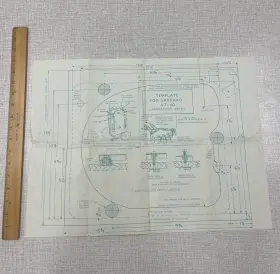 72618 GARRARD Template Auto Turntable Blueprint #2