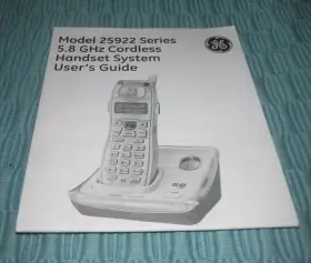 25922 GE Owners Manual User General Electric Telephone