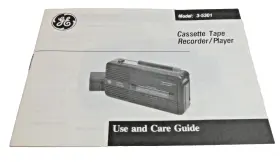 318A7698-11 GE General Electric Cassette Tape Player Recorder