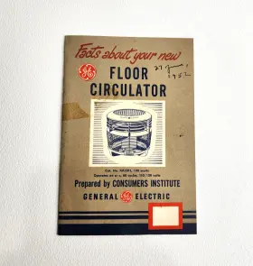 453-804202 GE General Electric Floor Circulator Booklet