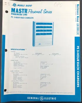 LBI30012 GE Mastr Pe Rack Fm Radio Manual
