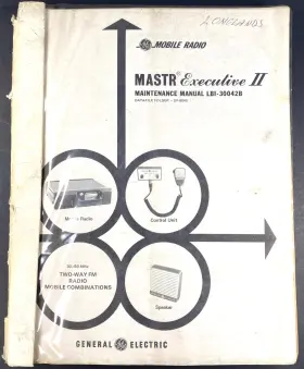 LBI30042B GE Mastr Executive Fm Radio Mobile Combinations