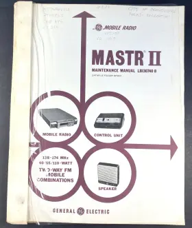 LBI30740B GE Mastr Mobile Radiovtwo Fm Radio Manual
