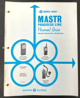 LBI31220 GE Mastr Progress Fm Radio Manual