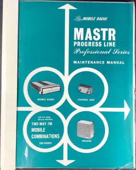 LBI3500D GE Mastr Progress Fm Radio Manual