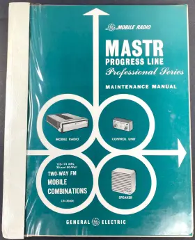 LBI3500E GE Mastr Progress Fm Radio Manual