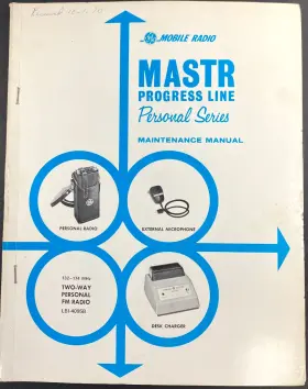 LBI4095B GE Mastr Progress Fm Radio Manual