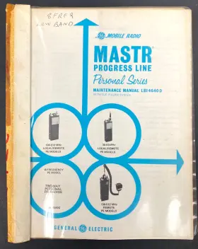 LBI4640D GE Mastr Progress Fm Radio Manual