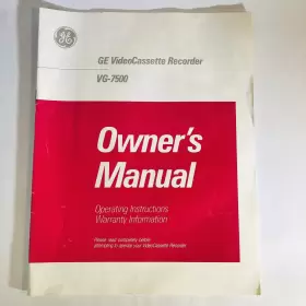 1Q56 GE VIDEOCASSETTE RECOVER VG-500 Video Cassette Recorder