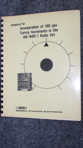 AN-WRC-1 GENERAL DYNAMICS Radio Set Cps Tuning Increments