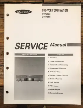 DVR4500 GO VIDEO Dvd Vcr Service Manual
