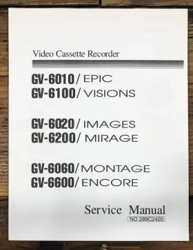 GV-GV-6010 GO VIDEO Vcr Service Manual