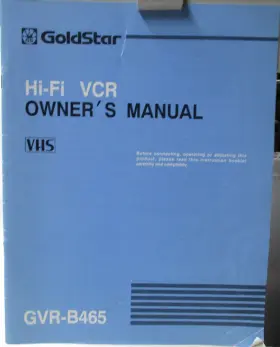 481-341A GOLDSTAR Fi Vhs Video Cassette Player Recorder