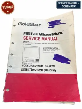 GCV1946M GOLDSTAR Viewmax Vhs Tv Vcr Service Manual
