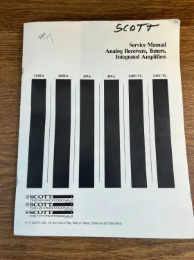 319RA H.H. SCOTT Tl Service Manual Schematic