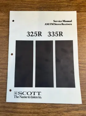 325R-335R H.H. SCOTT Receivers Service Manual Schematic