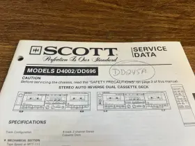 D4002-DD696 H.H. SCOTT Service Manual Schematic