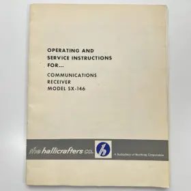 094-904097C HALLICRAFTERS Operating Service Communications