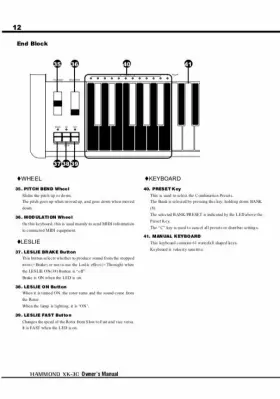 XK-3C HAMMOND Organ Owners Manual #2