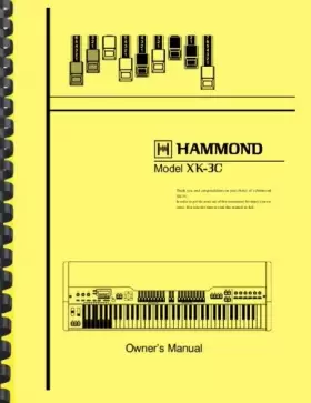 XK-3C HAMMOND Organ Owners Manual