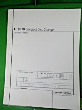 FL8370 HARMAN KARDON Cd Changer Owners Manual Paper