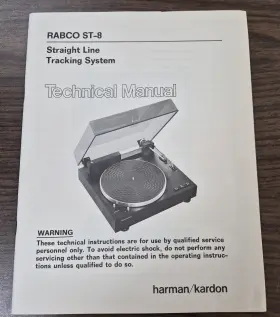 RABCO-ST8 HARMAN KARDON Straight Line Tracking Technical