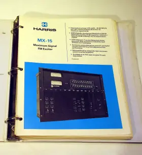 MX-15 HARRIS Fm Exciter Technical Manual #2