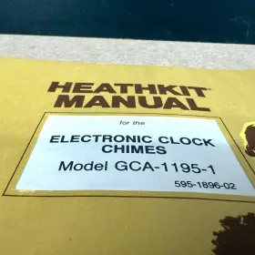 GCA-1195-1 HEATH COMPANY Heathkit Manual Clock Chime #2