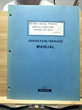 595-1523-04 HEATH SCHLUMBERGER Dual Trace Oscilloscope