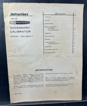 10A-4510-1 HEATHKIT Rca Senior Voltohmyst Operating Manual