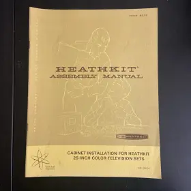 595-1231-03 HEATHKIT Manual Book Cabinet Television