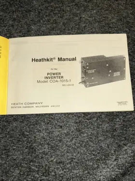 595-1434-02 HEATHKIT Manual Power Inverter Schematics #2