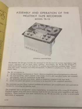 595-145 HEATHKIT Tape Recorder Manual #2