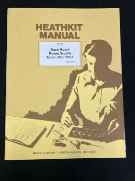 ADA-1308-1 HEATHKIT Manual Rack Mount Power Supply Foldout