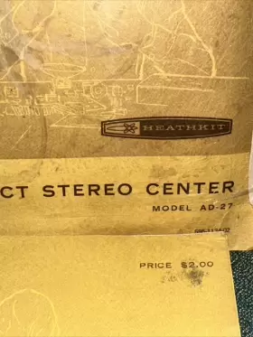 AS-81 HEATHKIT Stereo Center Speaker Manuals #3